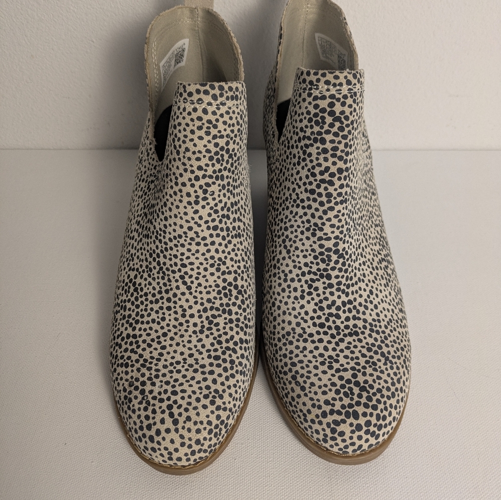 TOMS 10016177 Women's Kallie Cheetah Wedge Bootie Boots Shoes Size 6 Cutout - Picture 11 of 12